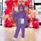 Toddler Teletubbies Purple Tinky-Winky Costume Polyester Outfit with Hood & Mittens
